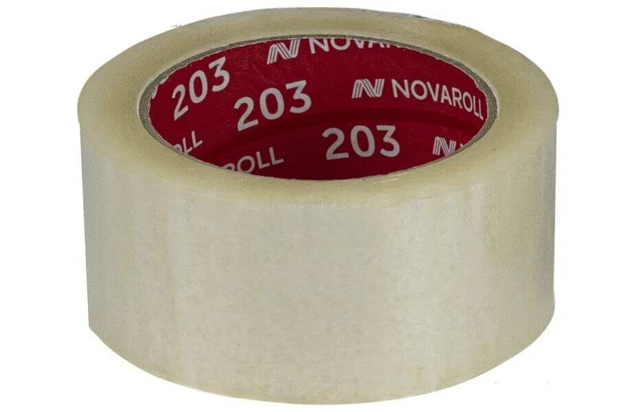 Скотч 48 х 57м №203 прозрачный 40мкм Nova Roll